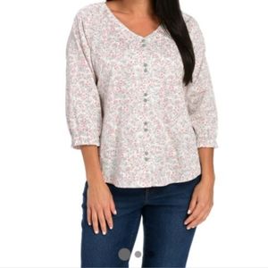 Christopher & Banks Floral blouse. New